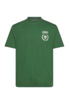Crest Ss Tshirt Tops T-shirts Short-sleeved Green GANT