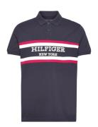Monotype Colorblock Reg Polo Tops Polos Short-sleeved Navy Tommy Hilfi...