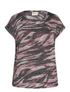 Wa-Sarina Tops T-shirts & Tops Short-sleeved Pink Wasabiconcept