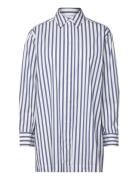 Shirts/Blouses Long Sleeve Tops Shirts Long-sleeved Navy Marc O'Polo