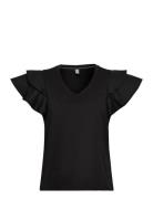 Cugith Poplin T-Shirt Tops T-shirts & Tops Sleeveless Black Culture
