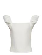 Kognella S/L Frill Strap Top Jrs Tops T-shirts Sleeveless White Kids O...
