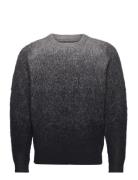 Gradient Knit Sweater-Black Designers Knitwear Round Necks Black Taika...