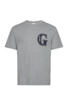 G Graphic T-Shirt Tops T-shirts Short-sleeved Grey GANT
