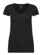 Base V T Wmn Cap Sl Tops T-shirts & Tops Short-sleeved Black G-Star RA...