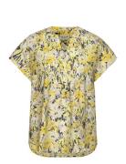 Heatherll Top Ss Tops Blouses Short-sleeved Yellow Lollys Laundry