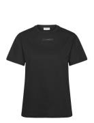 Micro Logo T Shirt Tops T-shirts & Tops Short-sleeved Black Calvin Kle...