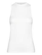 Smooth Cotton Twist Back Tank Tops T-shirts & Tops Sleeveless White Ca...