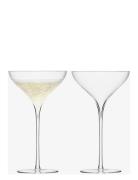 LSA International Savoy Champagne Saucer Set 2 Nude