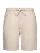 Anerkjendt Aklt James Cot/Linen Ela Shorts Beige