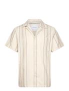 Les Deux Leo Embroidery Ss Shirt Beige