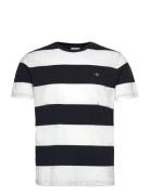 GANT Bar Stripe Ss T-Shirt Vit