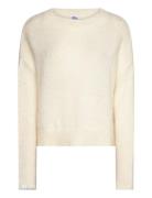 Florie Brushed Sweater Tops Knitwear Jumpers Cream Once Untold