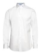 Poplin W. Contrast Tops Shirts Business White Bosweel Shirts Est. 1937