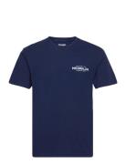 Graphic Tee Tops T-shirts Short-sleeved Navy Wrangler