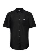 Ss 1 Pkt Shirt Tops Shirts Short-sleeved Black Wrangler