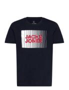 Jack & J S Jjecorp Logo Tee Play Ss O-Neck Noos Jnr Marinblå