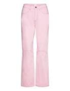 Nellie Pants Bottoms Jeans Straight-regular Pink Hosbjerg