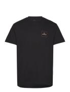 Alpha Square S/S Stt Tops T-shirts Short-sleeved Black Brixton