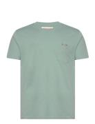 Regular T-Shirt Tops T-shirts Short-sleeved Blue Revolution