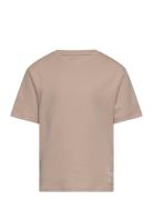 Nkmsallerken Ss Loose Top Tops T-shirts Short-sleeved Beige Name It