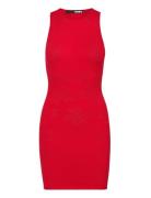 Pointelle Knit Tank Dress Designers Short Dress Red ROTATE Birger Chri...