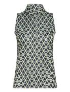 J. Lindeberg Dena Print Sleeveless Top Marinblå