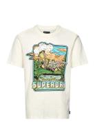 Superdry Neon Travel Graphic Loose Tee Vit