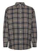 Tjw Check Overshirt Tops Overshirts Black Tommy Jeans