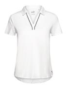 W Cloudspun Piped Ss Polo Tops T-shirts & Tops Polos White PUMA Golf
