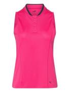 W Range Sl Pique Top Tops T-shirts & Tops Polos Pink PUMA Golf