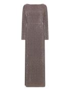 Carsoni, 1903 Sequins Jersey Designers Maxi Dress Brown STINE GOYA