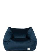 NOBODINOZ Chelsea Velvet Beanbag 72X75X42 Marinblå