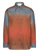 Mercy Denim Shirt Tops Overshirts Orange Hosbjerg