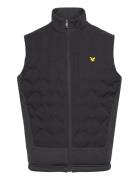 Welded Check Fleece Gilet Sport Vests Black Lyle & Scott Sport