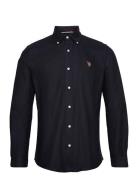 Armin Shirt Tops Shirts Casual Black U.S. Polo Assn.