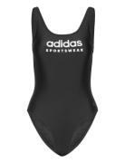 Sportswear U-Back Swimsuit Sport Swimsuits Black Adidas Sportswear