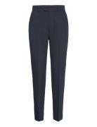 Mango Straight Suit Trousers Marinblå