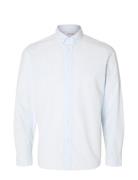 Selected Homme Slhslimrick-Poplin Shirt Ls Noos Blå