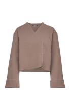 Gina Tricot Blanket Stitch Jacket Brun