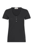 Mmastin Basic Tee Tops T-shirts & Tops Short-sleeved Black MOS MOSH