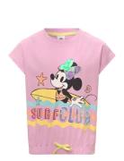 Tshirt Tops T-shirts Short-sleeved Pink Minnie Mouse