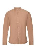 Lindbergh Oxford Manderin Superflex L/S Brun