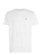 Ck Embro Badge Tee Tops T-shirts Short-sleeved White Calvin Klein Jean...