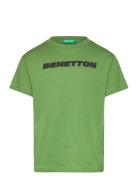 T-Shirt Tops T-shirts Short-sleeved Green United Colors Of Benetton