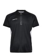 Pro Control Impact Polo M Sport T-shirts Short-sleeved Black Craft