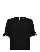 Top Tops Blouses Short-sleeved Black The Kooples