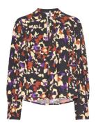 Slfholda Ls Top B Tops Blouses Long-sleeved Multi/patterned Selected F...