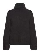 Selected Femme Slfgabella Ls Knit High-Neck Noos Svart