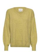 Anne Knit Sweater Tops Knitwear Jumpers Yellow MAUD